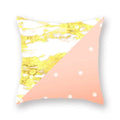 Geometric Marble Print Cushion Cover 45x45cm for Home Decor by Axyaa