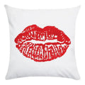 Axyaa Red Lips Pattern Pillowcase — Colorful Home Decor