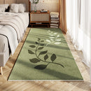 Axyaa Green Leaf Carpet: Soft, Non-Slip, High-End Bedroom Rug