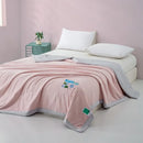 Axyaa Knitted Cool Summer Quilt Machine Washable Air Conditioner Quilt Ice Silk