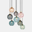 Axyaa Nordic Glass Chandelier LED Pendant Light for Living Room & Restaurant