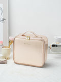 Axyaa LED Travel Makeup Bag with Adjustable Mirror & DIY Dividers