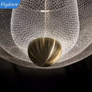 Axyaa Modern Metal Cage Chandelier LED Dimmable Indoor Lighting fixure