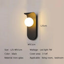 Axyaa Glass Ball LED Wall Lamp for Modern Living Room and Bedroom Decor