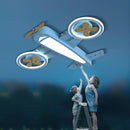 Axyaa Blue Airplane LED Ceiling Light - Modern Nordic Kids Room Decor