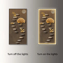 Axyaa Deluxe Entryway Wall Lamp with Hanging Artwork - Modern Luxury Accent Lighting