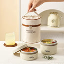 Axyaa Insulated Stackable Lunch Container Set for Adults and Kids
