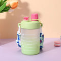 Axyaa Gradient Portable Straw Water Bottle for Women & Girls, 600ml Capacity