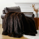 Axyaa Luxury Faux Fur Blanket for Bed Sofa Home Decor