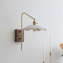 Axyaa Walnut Ceramic LED Wall Sconce Modern Stair Light Fixtures