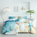 Axyaa Seashell Ocean 3-Piece Microfiber Duvet Set