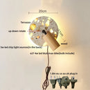 Axyaa Rotatable LED Wall Lamp Sconce Nordic Modern Wood Stair Light Fixtures