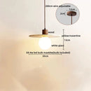 Axyaa LED Hanging Lamp: Japanese Style Yellow Travertine Pendant Lights for Home Decor