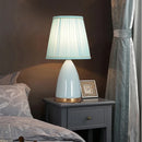 Axyaa Modern Ceramic Table Lamp LED Dimmable Desk Light for Home Bedroom