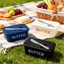 Axyaa Rectangular Cheese Box & Knife Set for Restaurant Kitchen