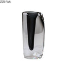 Axyaa Glass Vase Hydroponics Floral Desk Decoration with Artificial Flowers