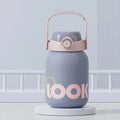 Axyaa Kids' 1100ML Stainless Steel Straw Thermos Insulation Cup