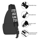Axyaa Personalized Custom Chest Bag with Logo Text Name