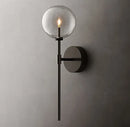 Axyaa Glass Ball Wall Lamp: Modern American Hotel Background Mirror Front Light