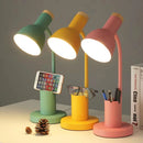 Axyaa Korean Style Desk Lamp with Pen Holder, Dimmable and Eye Protection