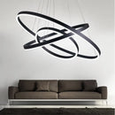 Axyaa LED Rings Ceiling Chandelier: Modern Living Room Dining Room Decor