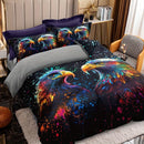 Axyaa Beast Print Bedding Set - Soft Duvet Cover with Zipper Closure