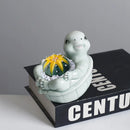 Axyaa Turtle Succulent Plant Pot Garden Flower Vase Cute Balcony Decor Pot