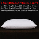 Axyaa Goose Feather Down Pillows - 2 Pack, 100% Cotton, Standard Queen King Sizes