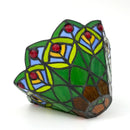 Stained Glass Peacock Lampshade, Handmade Phoenix Tail Design for Pendant Light - Axyaa