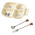 Axyaa Divided Food Plate 4 Compartments Quick Portion Control Stackable Plate