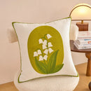 Axyaa Floral Embroidery Pillowcase 45x45: Home Decor Cushion Cover Sofa Headboard
