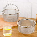 Axyaa Stainless Steel Rice Steamer with Oil Filter and Handle