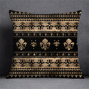 Axyaa Black Gold Plant Design Pillowcase for Elegant Home Decor