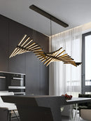 Axyaa Modern Minimalist LED Chandeliers with Remote Control