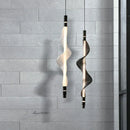Axyaa Nordic Vertical Pendant Light - PVC Tube Ceiling Kitchen Island Lamp