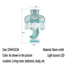 Axyaa Peacock Table Lamp LED Luxury Bedroom Living Room Hotel Light