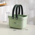 Axyaa Bathroom Shower Mesh Basket Large Capacity Storage - Portable Handle, Plastic