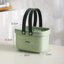 Axyaa Bathroom Shower Mesh Basket Large Capacity Storage - Portable Handle, Plastic