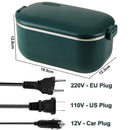 Axyaa Heated Lunch Box for Home Work Car Picnic Food Warmer Container