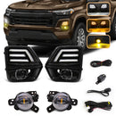 Axyaa LED DRL Turn Signal Fog Lamps for Chevrolet Colorado 2023 2024