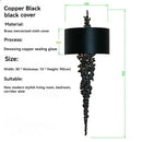 Axyaa Artistic Copper Wall Lamp for Living Rooms, Corridors, Clubs - Simple Decorative Light