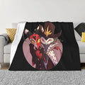 Axyaa Plush Blanket: Blitzo Stolas Animation Throw for Bed, Sofa, Couch.