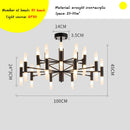 Axyaa Gold/Black Modern LED Art Pendant Lamp for Kitchen Living Room Loft Bedroom