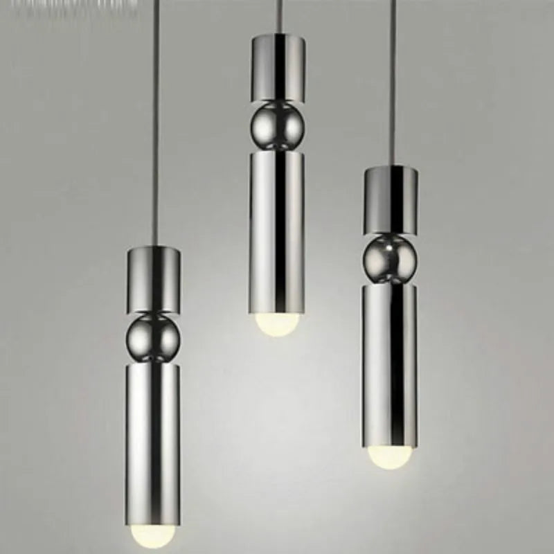 Axyaa Modern Nordic Villa GU10 Pendant Lights Gold Chrome Black Metal Lustre Fixtures