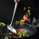 Axyaa Stainless Steel Wood Handle Kitchen Utensils Set