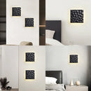 Axyaa Travertine Stone Wall Sconce Light for Indoor/Outdoor, Natural Stone Lamp for Home and Garden