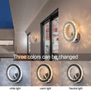 Axyaa Crystal LED Wall Lamp Modern Bedroom Lighting Fixture Luxe Sconce for Decor