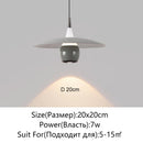 Axyaa UFO Pendant Light Saucer Design LED Hanging Lamp for Home Decor