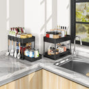 Axyaa 2-Tier Under Sink Organizer for Kitchen and Bathroom Storage