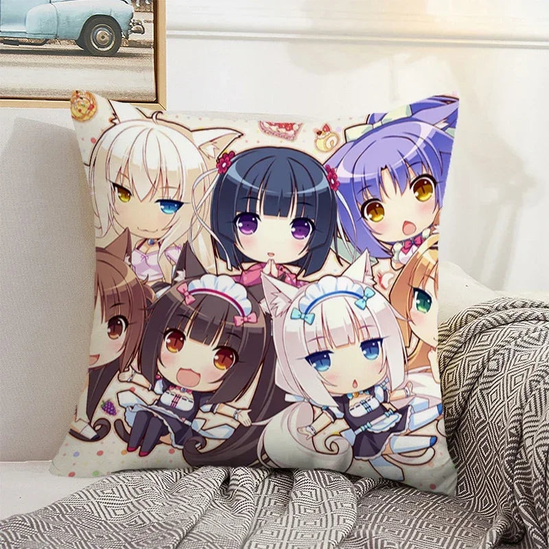Axyaa 45x45 Cushion Cover - Decorative Pillowcase for Home, Car, and Bed Decor